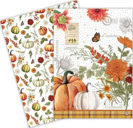Pumpkin Delight Kitchen Towel Set/2