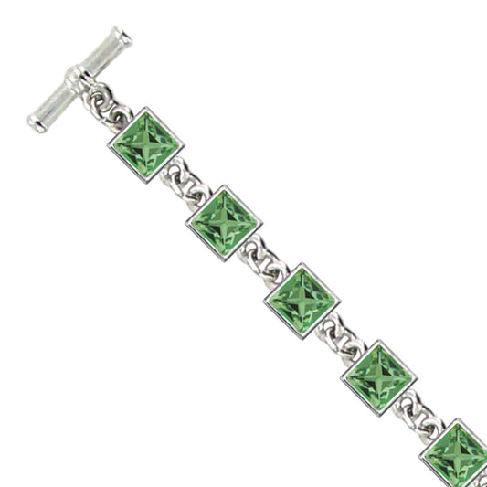 Val Bracelet Sm Square B2099 Peridot