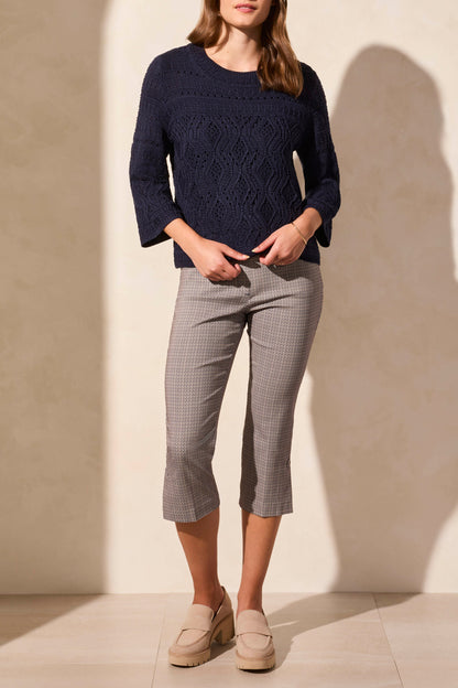 3/4 Bell Sleeve Sweater 2079O - Jet Blue