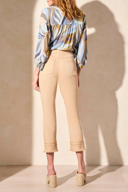 Audrey Pull on Straight Crop 5806O - Soft Tan
