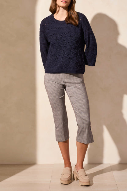 3/4 Bell Sleeve Sweater 2079O - Jet Blue