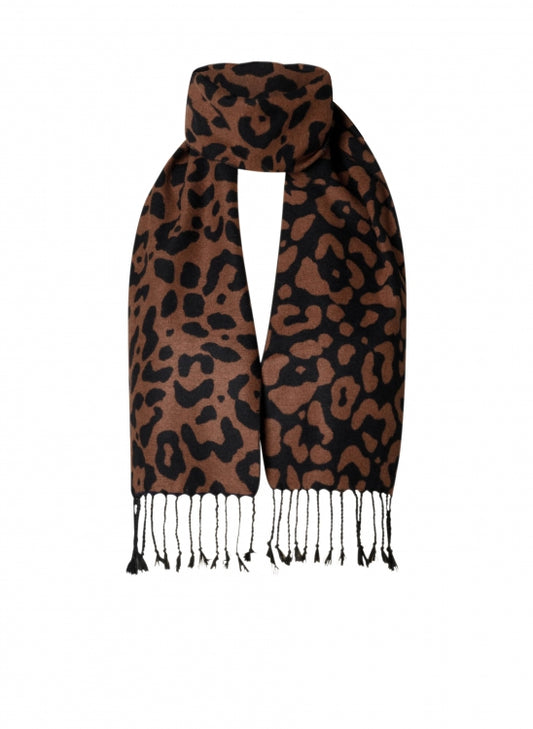 Zehra Black/Warm Taupe Scarf