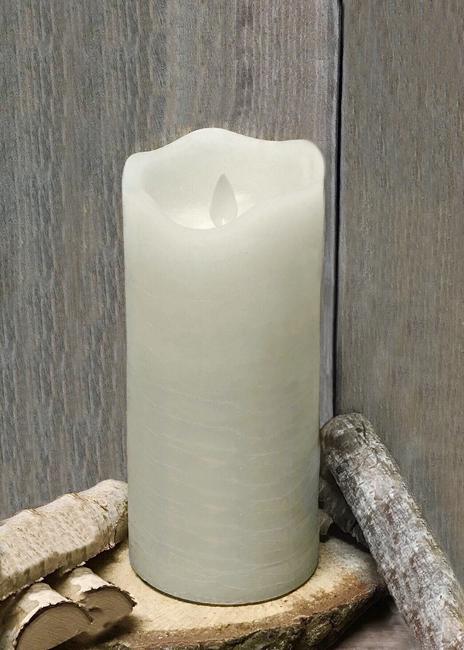 LED Rustic Ivory 3x8 Candle