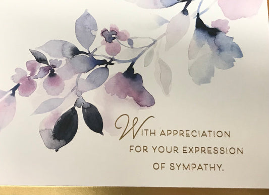 Appreciation/ Sympathy