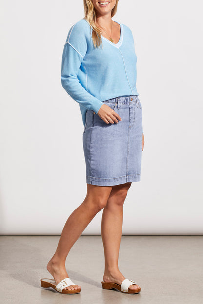 PULL ON DENIM SKORT-VISTABLUE 5366O-2020