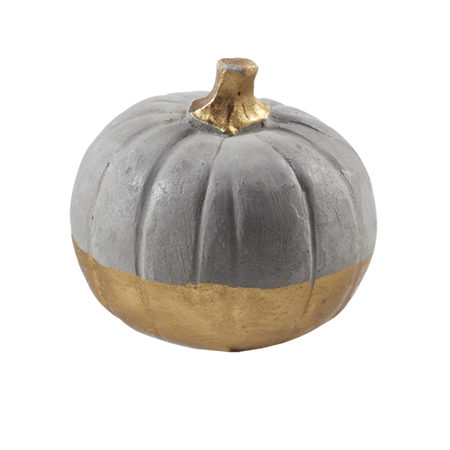 Small Cement Pumpkin 122967