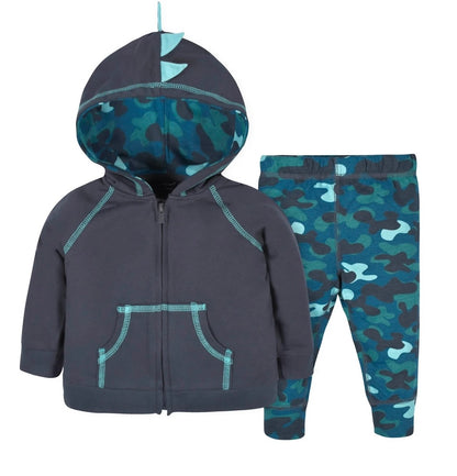 2-Piece Baby Boys Dino Hoodie & Jogger Set