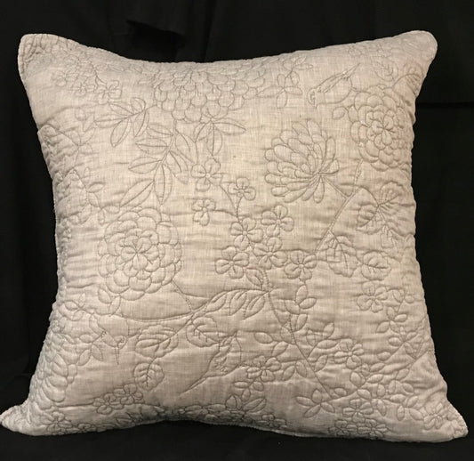 Quilted Grey Cushion 24"