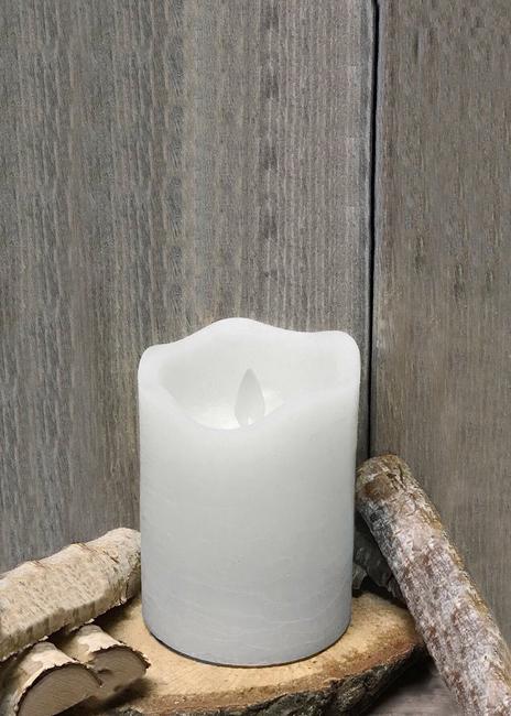 LED Rustic White 3x4 Candle 1568W