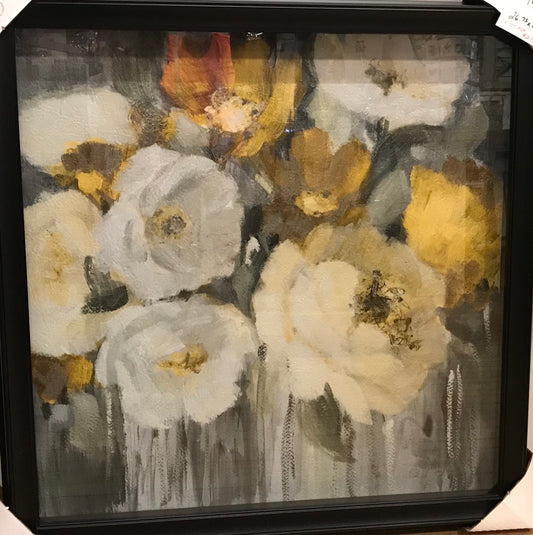 Floral Metal Frame #1 Print 26.75" x 26.75"